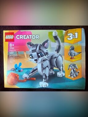 Gray Cat Building Toy - Gray